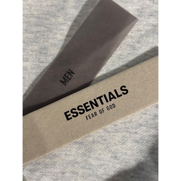 Fear Of God Essentials Mens Grey Sweat Shorts Small Cotton Blend - Picture 5 of 10